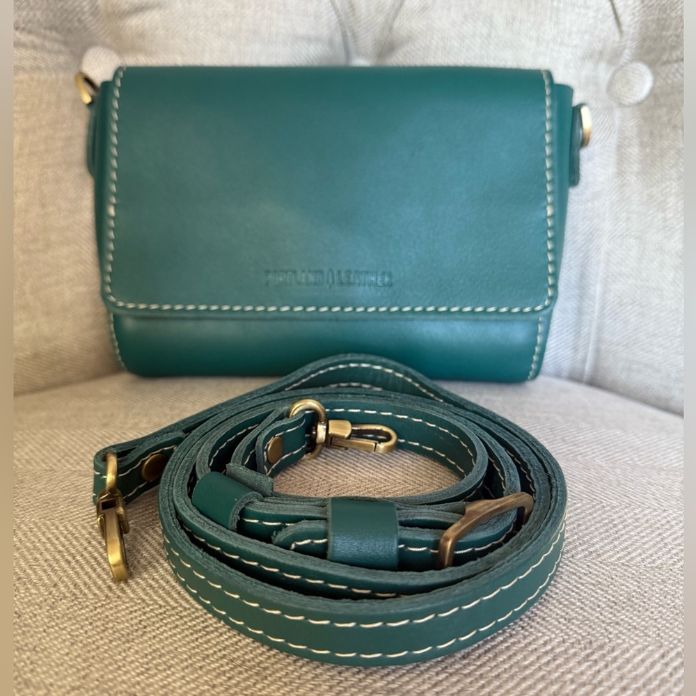 Portland Leather Goods Mini Metro in Peacock